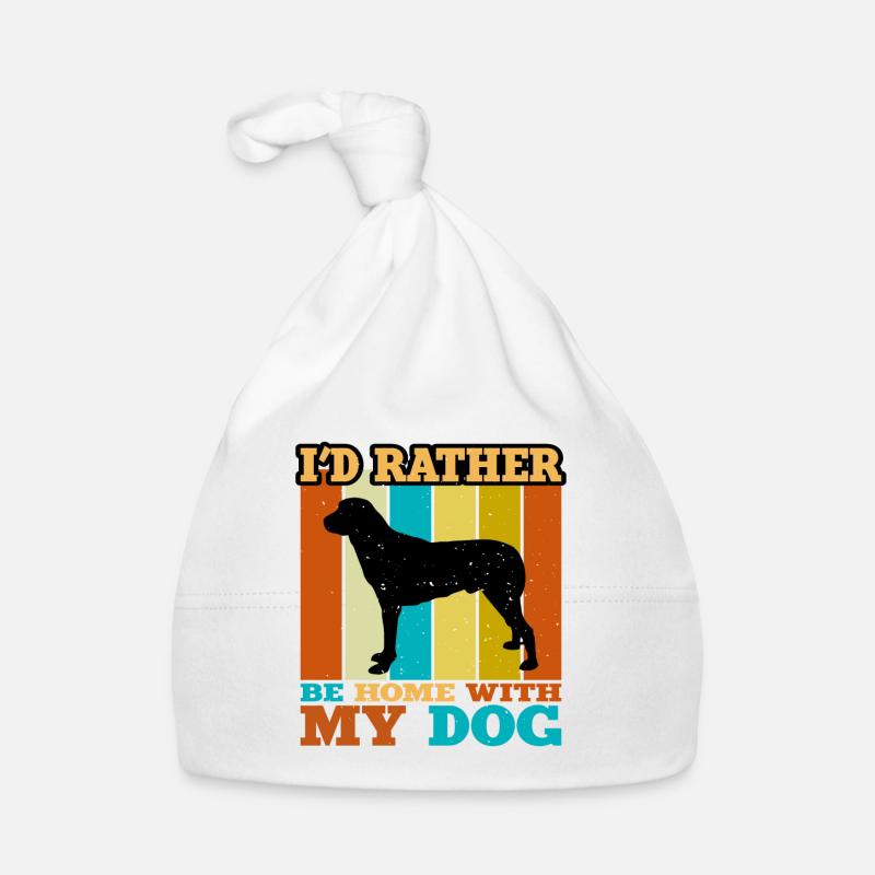 Anatolien Shephard Dog Silhouette Rétro Coucher de soleil Bonnet bio Bébé