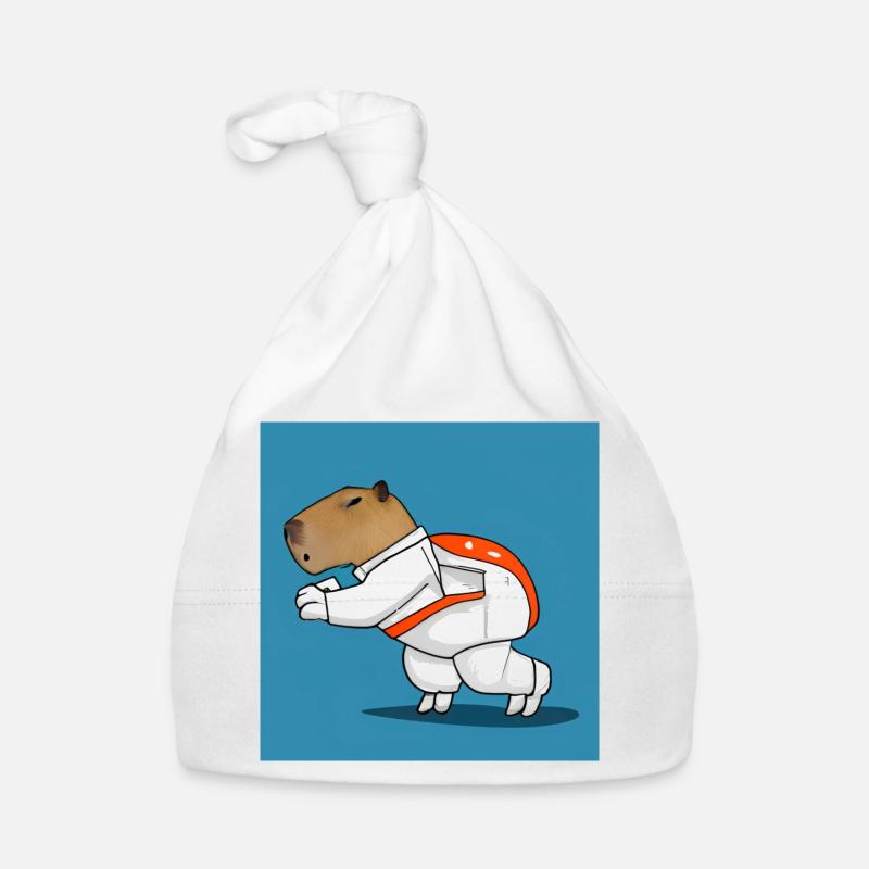 Astronaute de Capybara Bonnet bio Bébé