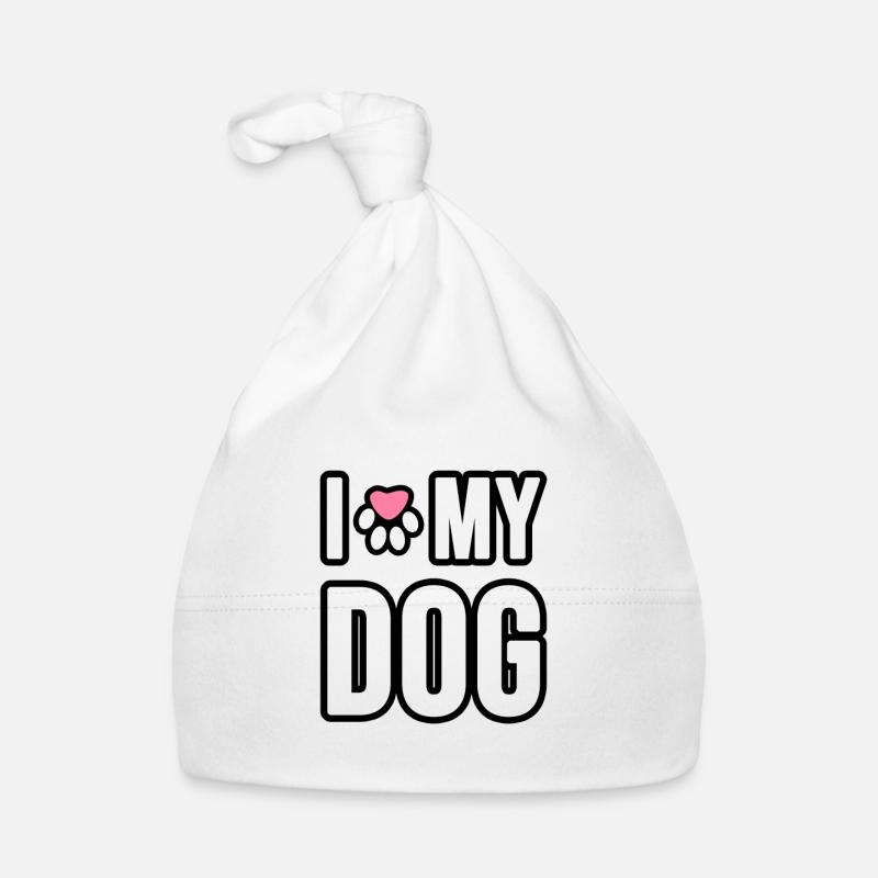 J’aime mon chien ou mon chat. J’aime mon chien ou m Bonnet bio Bébé