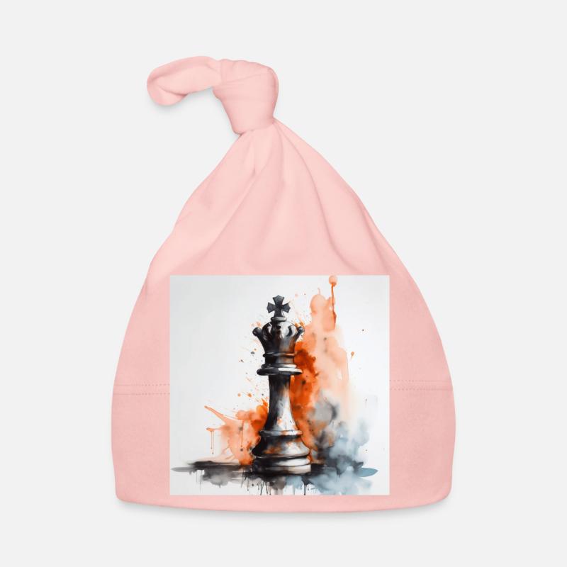 Artful Chess King Organic Baby Cap