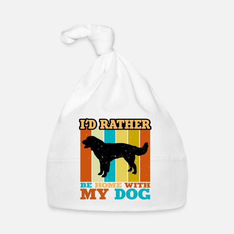 Drentse Patrijshond Hund Silhouette Retro Sunset Baby Bio-Mütze
