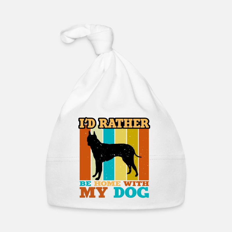 Anglais White Terrier Dog Silhouette Retro Sunset Bonnet bio Bébé