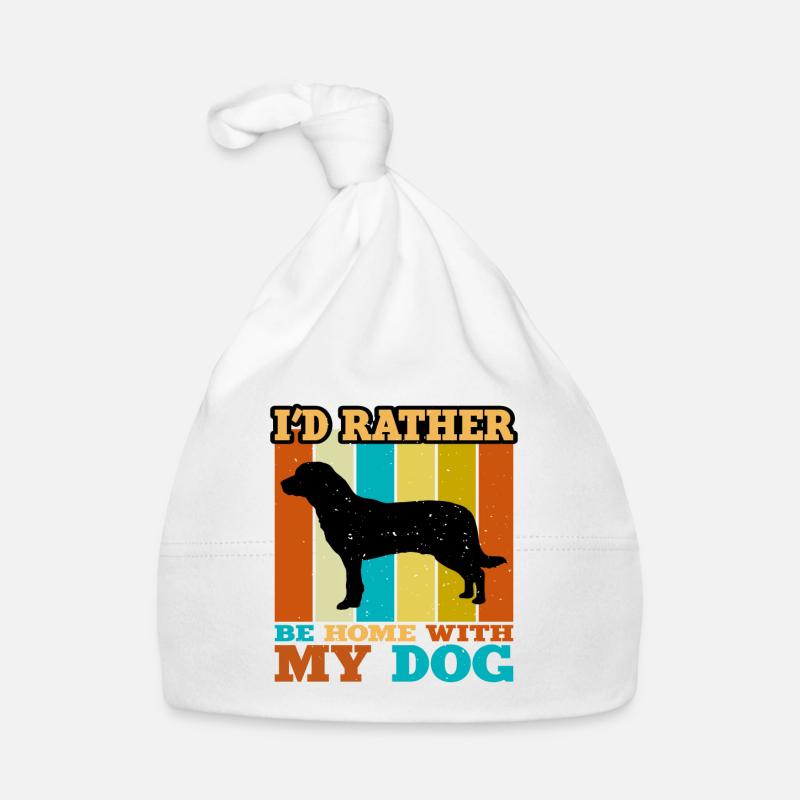Entlebucher Sennenhund Silhouette Retro Sunset Baby Bio-Mütze