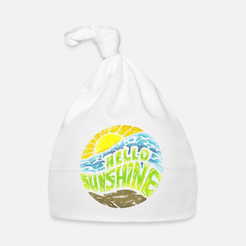 Sommer, Sonne, Lieblingszeit! Hello Sunshine! Baby Bio-Mütze