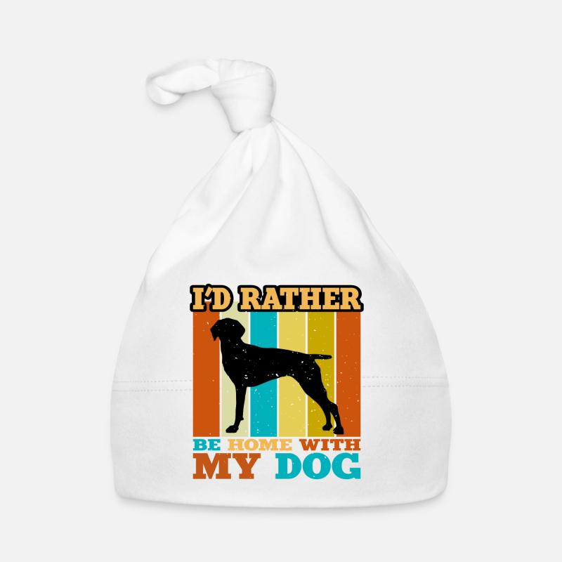 Vieux danois Pointer Dog Silhouette Retro Sunset Bonnet bio Bébé