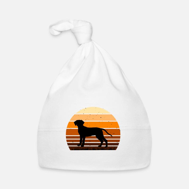 Bavière Mountain Hound Dog Silhouette Retro Sun Bonnet bio Bébé