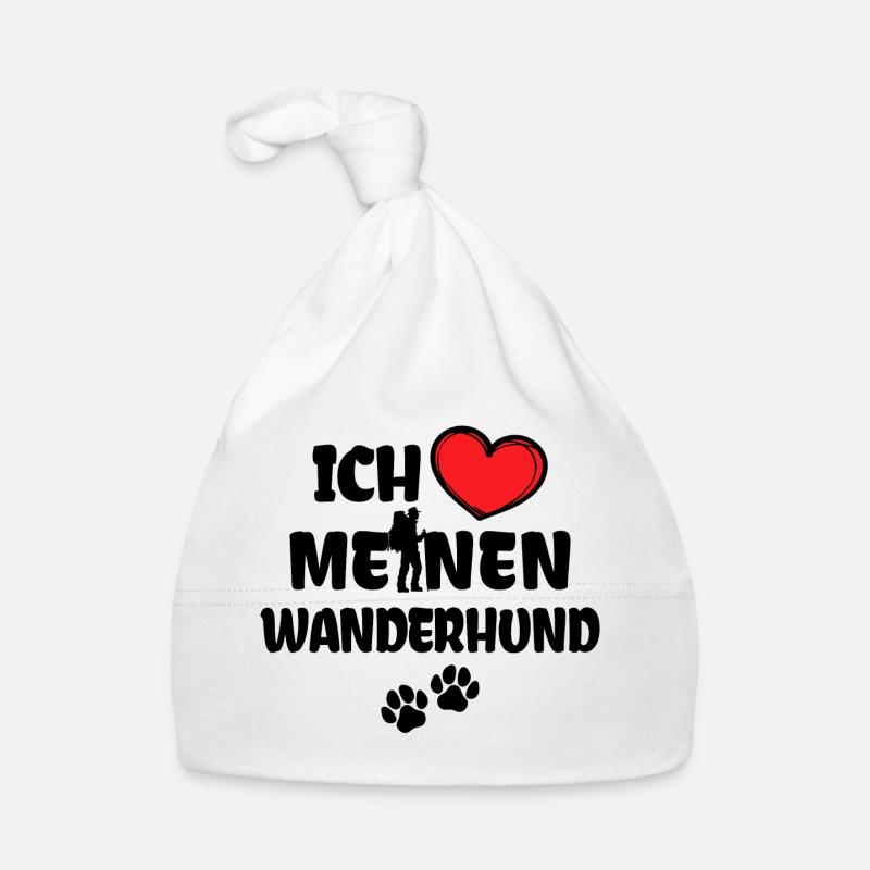 Bergsteigen Herz Statement Ich Liebe Wandern Baby Bio-Mütze