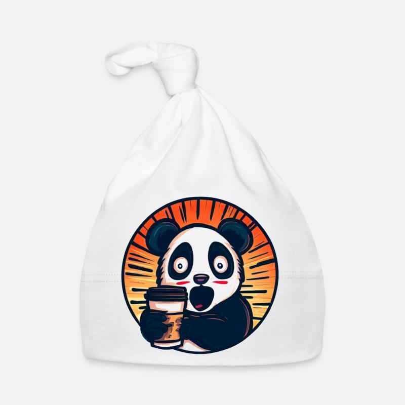 Panda Kaffee Koffeinschock Baby Bio-Mütze
