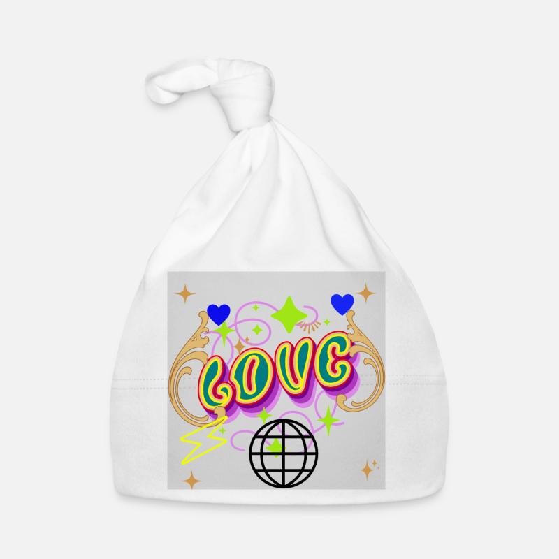 Psychedelische Liebe & Lichtdesign Baby Bio-Mütze