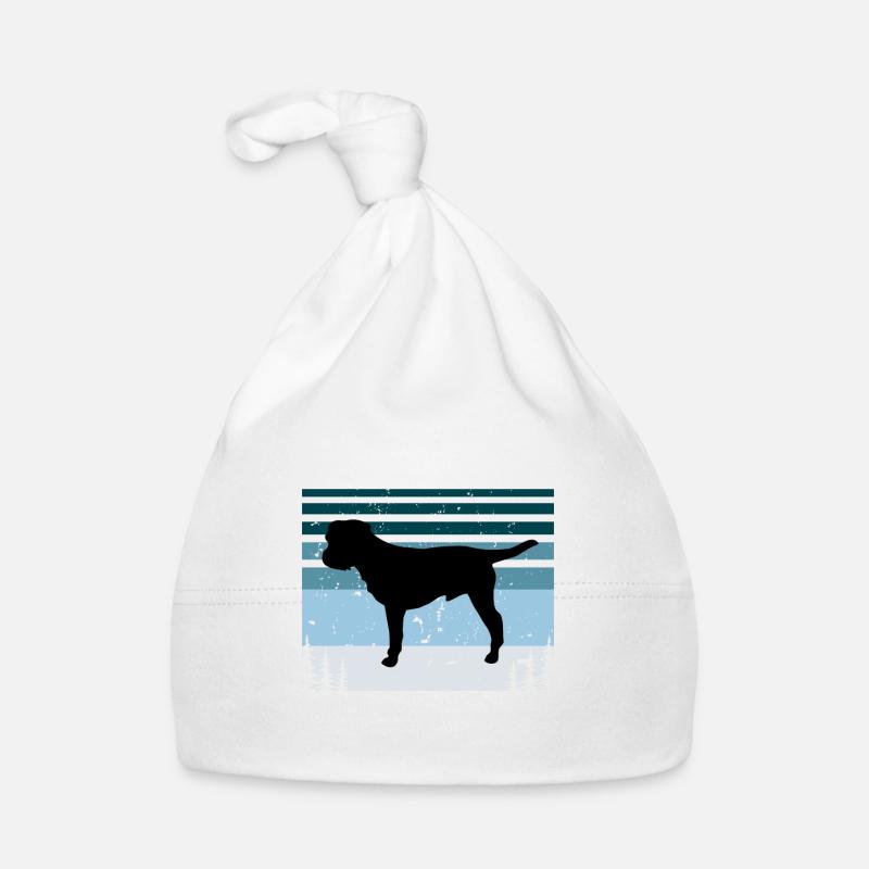 Border Terrier Dog Lover Silhouette Vintage Sunset Organic Baby Cap