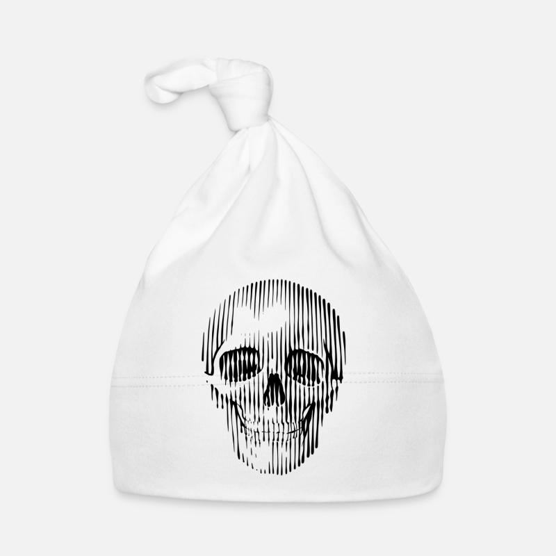 Schädel-Grafik Baby Bio-Mütze
