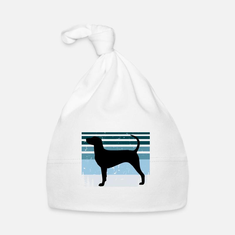 Dunker Dog Lover Silhouette Vintage Sunset Bonnet bio Bébé
