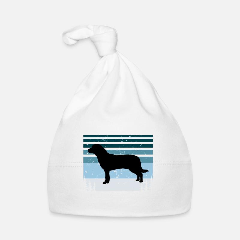 Entlebucher Mountain Dog Silhouette Retro Sunset Organic Baby Cap