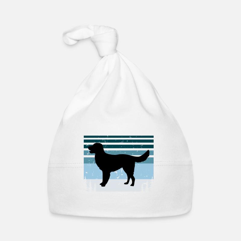 Allemand Pointer Chien Silhouette Rétro Bonnet bio Bébé