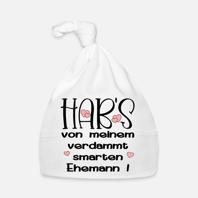 EHEPARTNER SPRÜCHE - SMARTER EHEMANN - HUMOR Baby Bio-Mütze