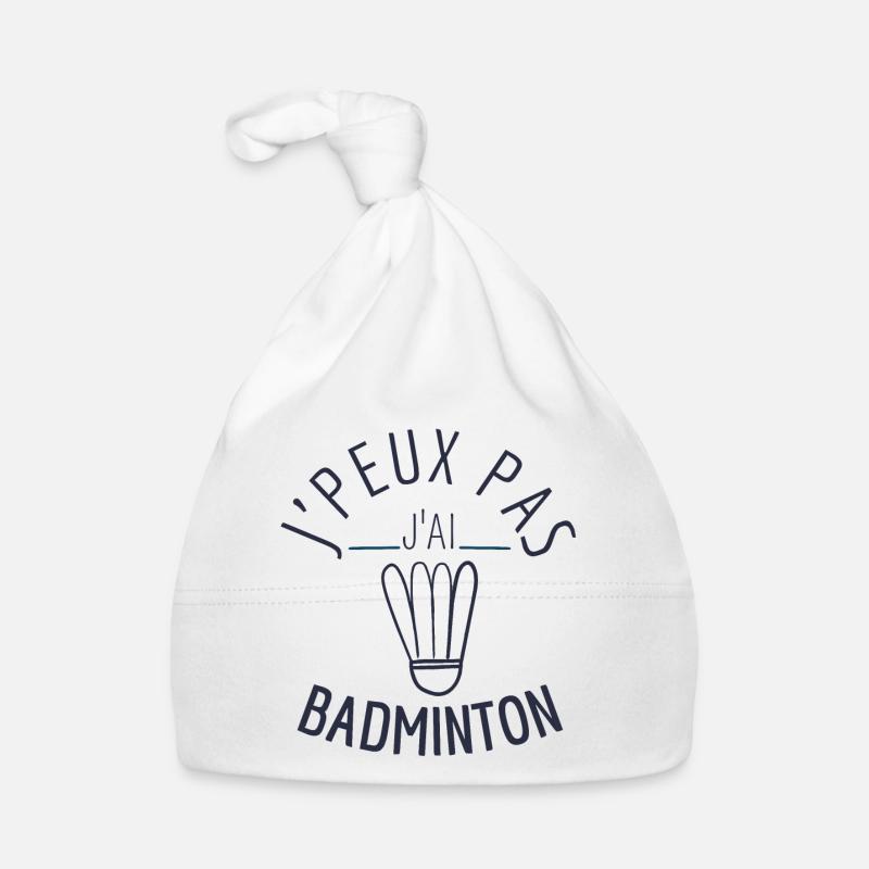J peux pas j ai badminton Bonnet bio Bébé
