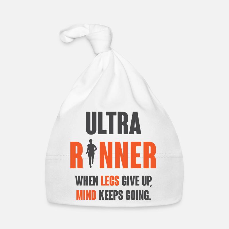 Ultra Runner. When Legs Give Up, Mind Keeps Going. Organic Baby Cap