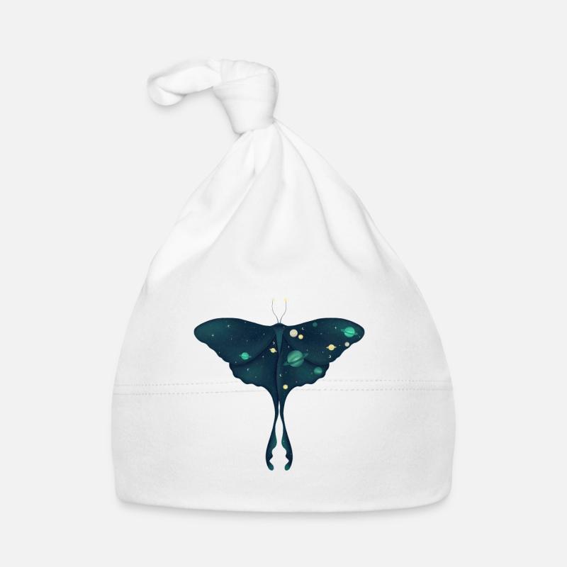 Cosmic Moth Organic Baby Cap