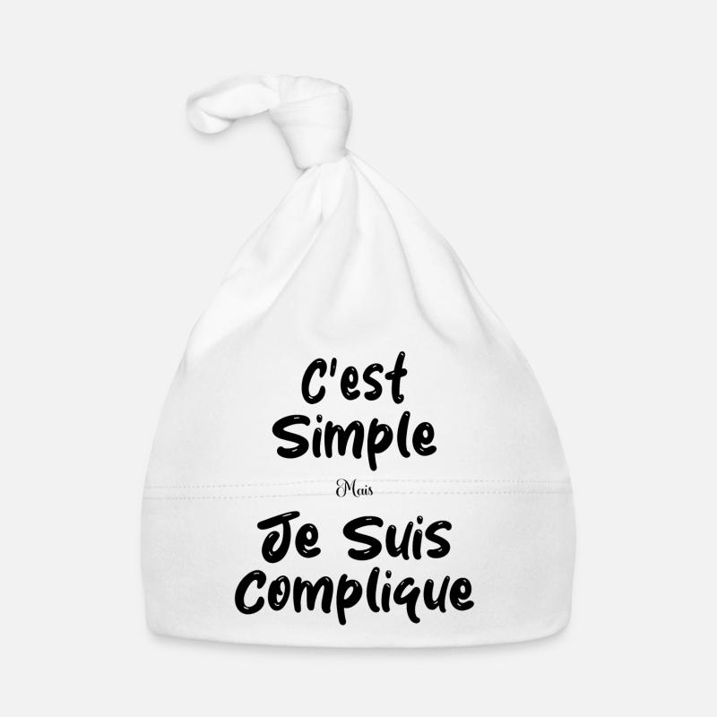 C'est Simple Mais Je suis Compliqué Bonnet bio Bébé