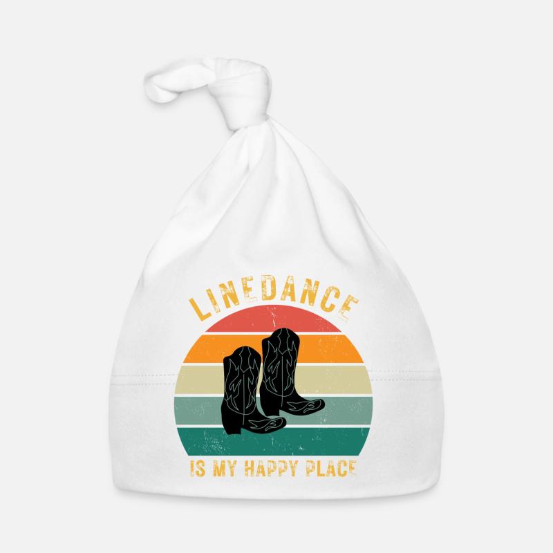 Perfektes Geschenk: "Linedance is my Happy Place" Baby Bio-Mütze