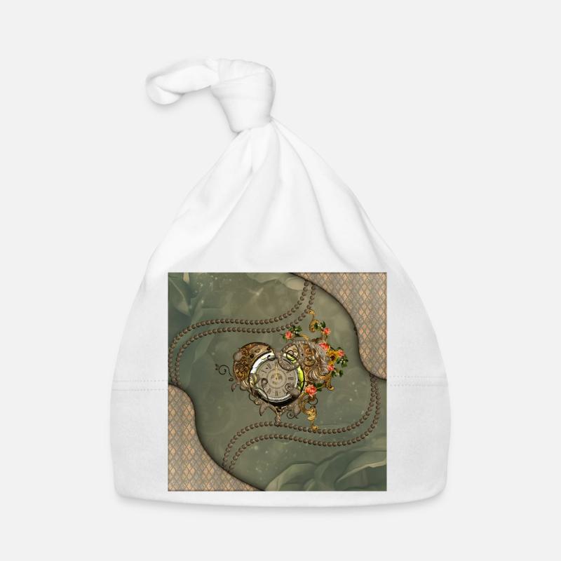 Wunderbare Steampunk-Uhr Baby Bio-Mütze