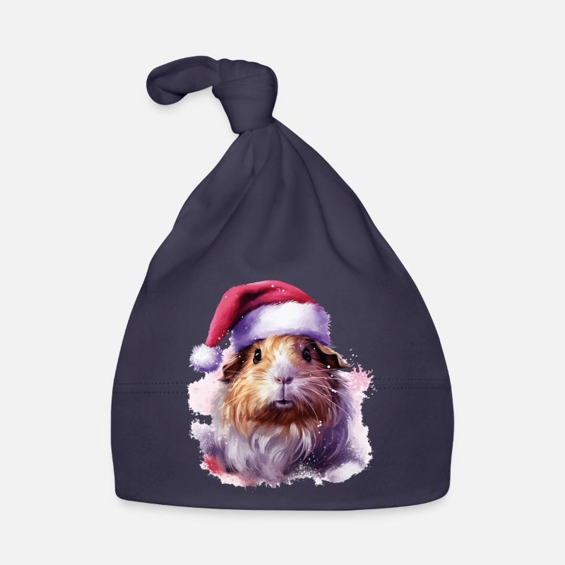 Cochon d’Inde avec chapeau de Père Noël Bonnet bio Bébé