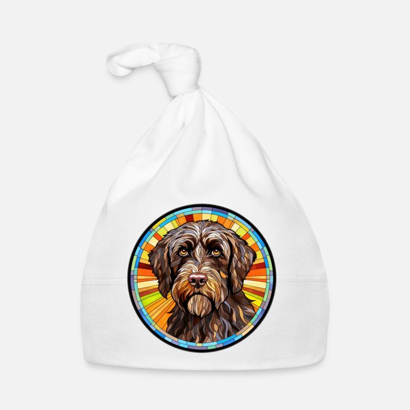 Wirehaired Pointing Griffon Dog Breed Watercolor G Organic Baby Cap