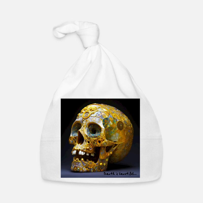 Der Tod ist schön 01 Baby Bio-Mütze