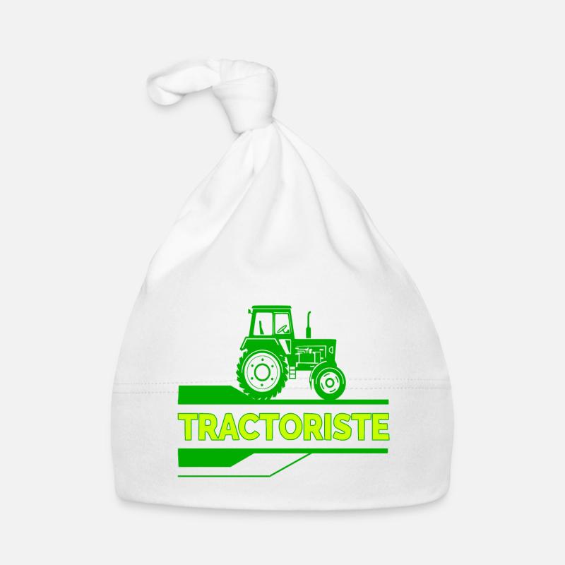 Tractor operator Organic Baby Cap