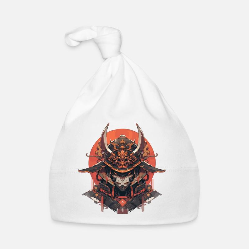 Futuristic Samurai Warrior Design Organic Baby Cap
