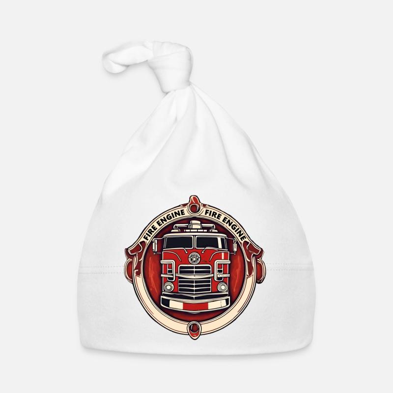 Camion de pompiers / Aide / Opérations / Extinction / Incendie Bonnet bio Bébé