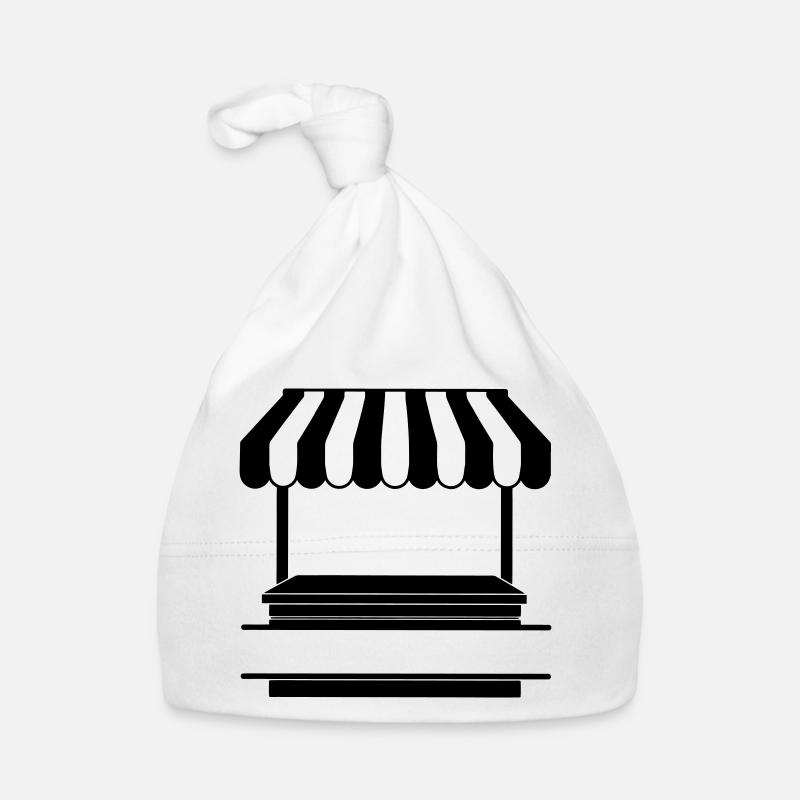 Marktstand-Logo transparent Baby Bio-Mütze