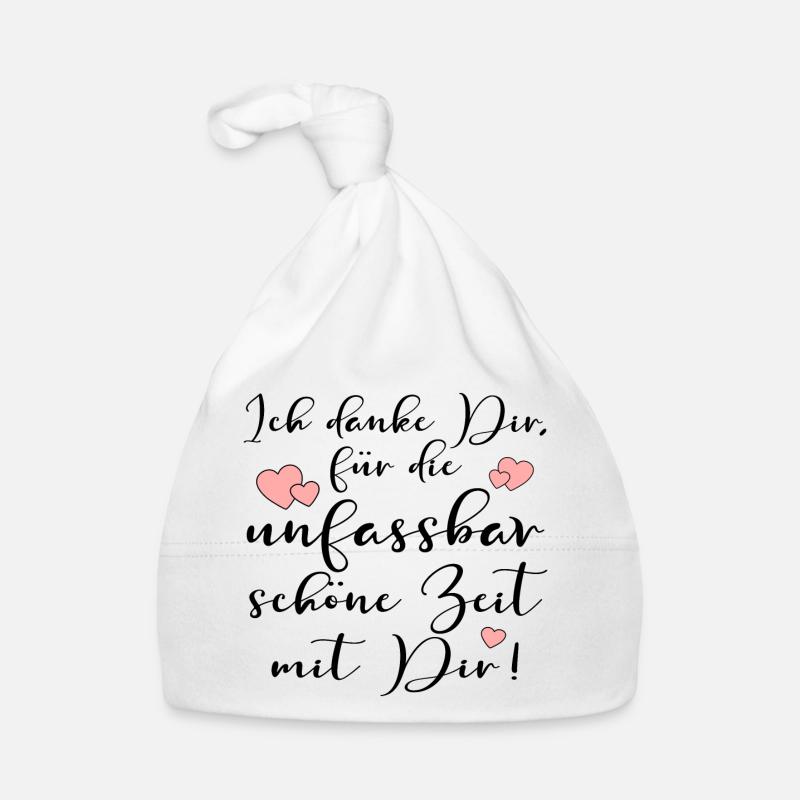 UNFASSBARE DANKBARKEIT ZEIT MIR DIR SPRÜCHE Baby Bio-Mütze