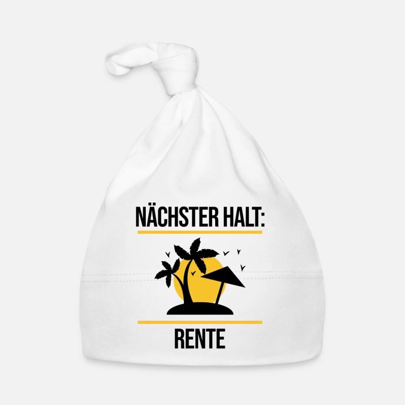 Pension Statement Ruhestand Lebensabend Abschied Baby Bio-Mütze