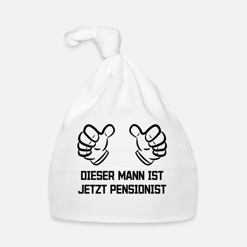 Auszeit Senior Ruhestand Statement Lebensabend Baby Bio-Mütze