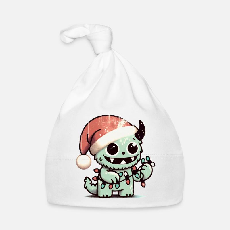 Conception de sweat à capuche de Noël |Doux câlin de Noël - Bonnet bio Bébé - blanc