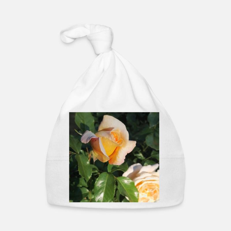 Bouton de rose délicat Bonnet bio Bébé