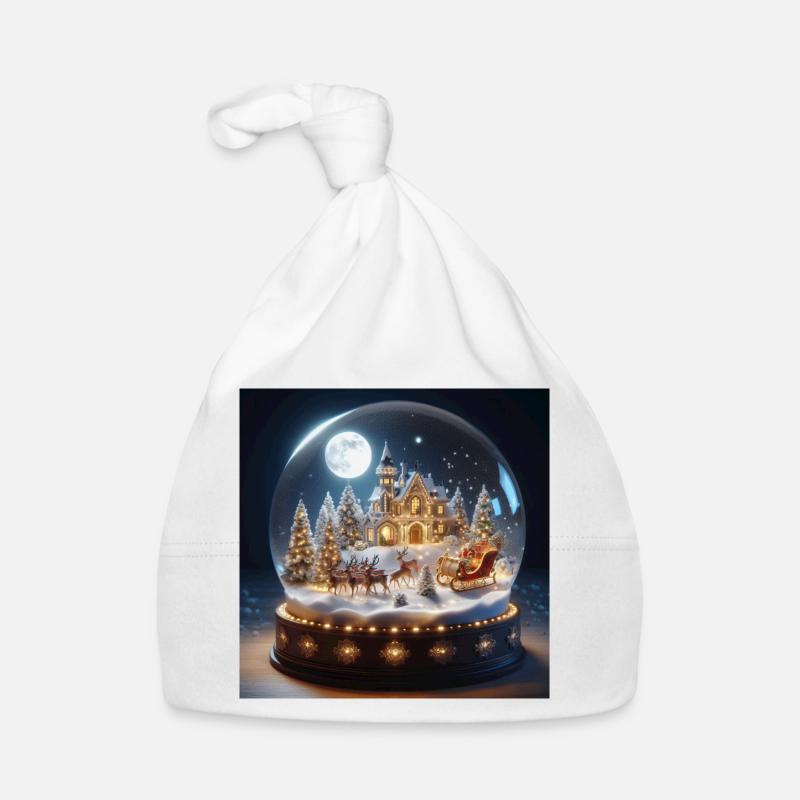 Weihnachtsbaum Mitternachtsmesse Weihnachtsmann Geschenke Baby Bio-Mütze