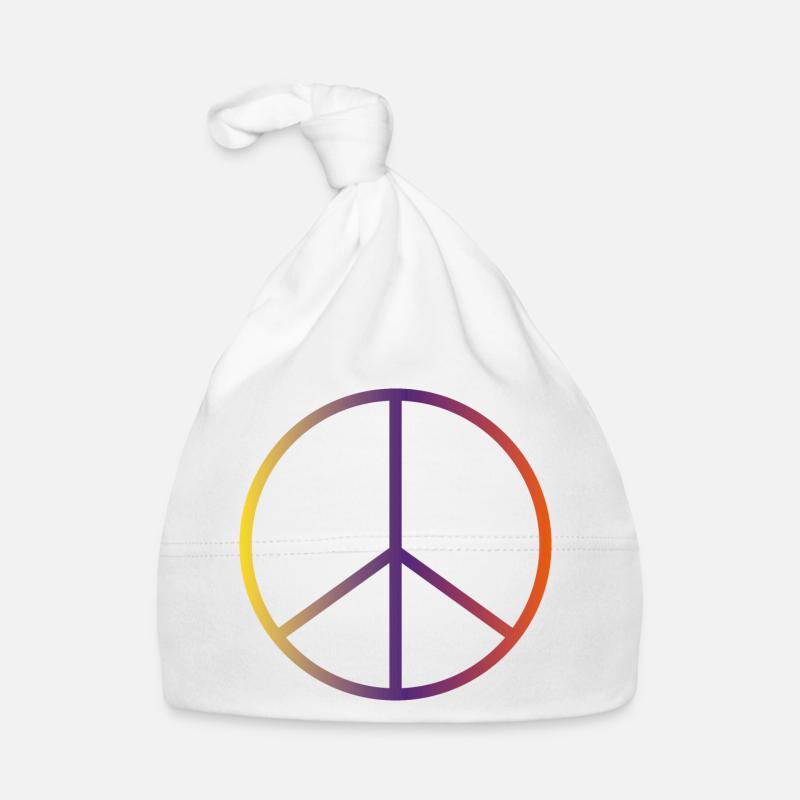 Symbol Peace Baby Bio-Mütze