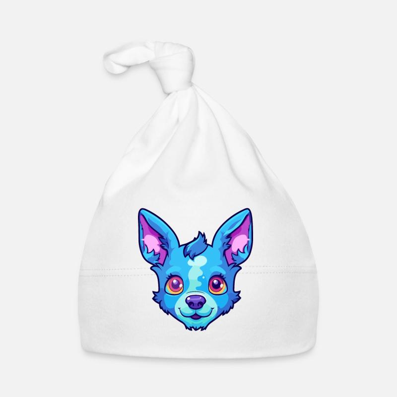 Blue Heeler Hunderasse Cartoon Kawaii Illustration Baby Bio-Mütze