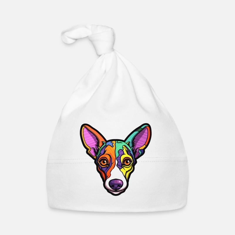 Decker Rat Terrier Dog Breed Cartoon Kawaii Illust Organic Baby Cap