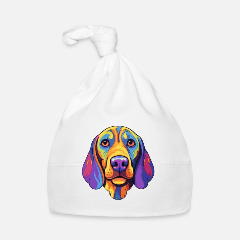 Deutscher Jagdhund Rasse Cartoon Kawaii Illustration Baby Bio-Mütze