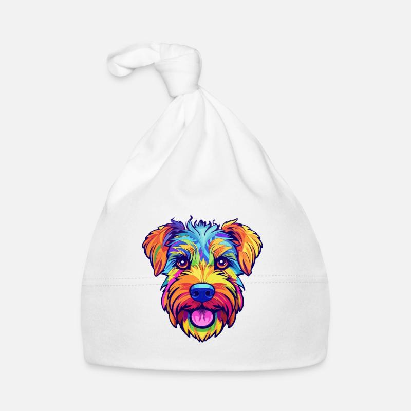 Lucas Terrier Hunderasse Cartoon Kawaii Illustratio Baby Bio-Mütze