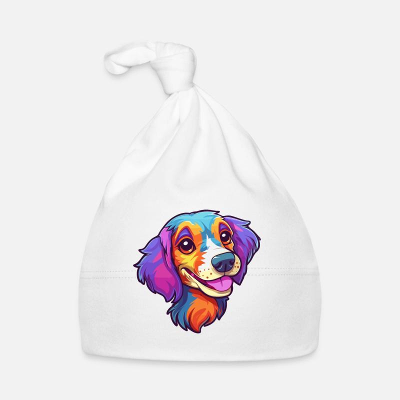 Phalene Hunderasse Cartoon Kawaii Illustration Baby Bio-Mütze