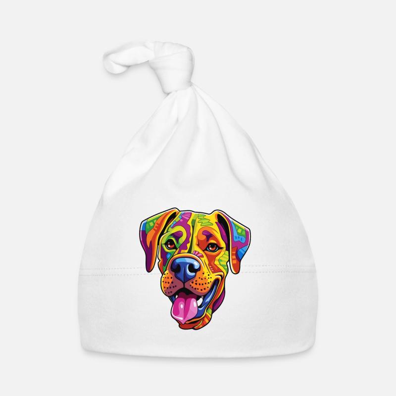 Bully Kutta Hunderasse Cartoon Kawaii Illustration Baby Bio-Mütze
