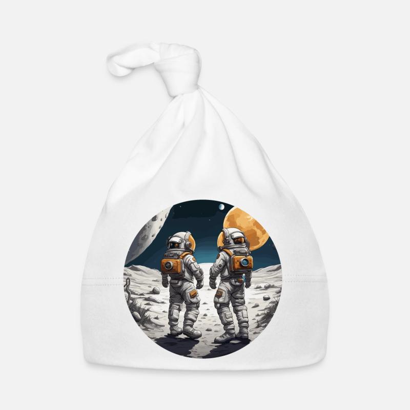 Astronaute / Espace / Vaisseau spatial / Lune / Espace Bonnet bio Bébé