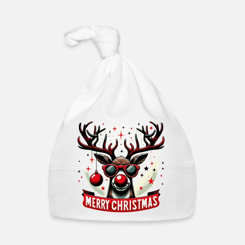 Renne Noël Fun - Pull Original Bonnet bio Bébé