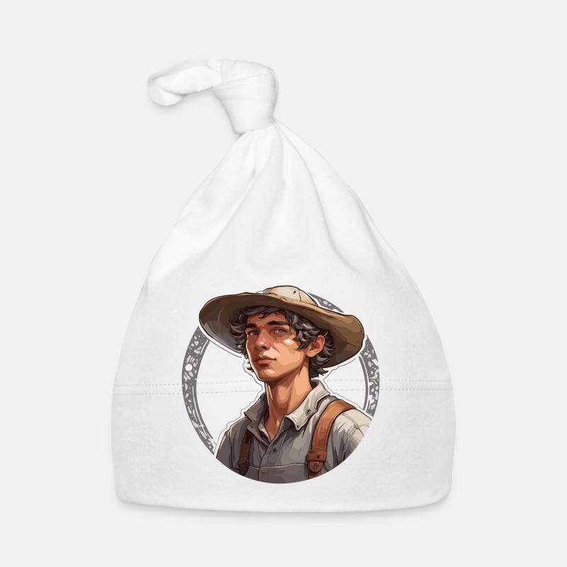 Farmer / Bauer / Ernte / Anbau / Bauernhof / Erde Baby Bio-Mütze