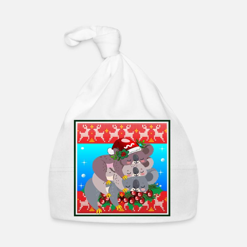 PULL DE NOËL MOCHE - KOALA BEAR FAMILY Bonnet bio Bébé