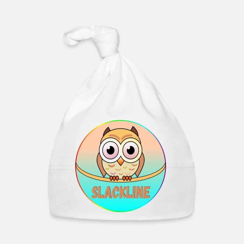 SLACKLINE EULEN - VOGEL Baby Bio-Mütze